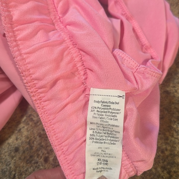 Athletic Works Shorts Lined Light Pink Pull On  Shorts Womens Size 16-18 - Picture 7 of 12